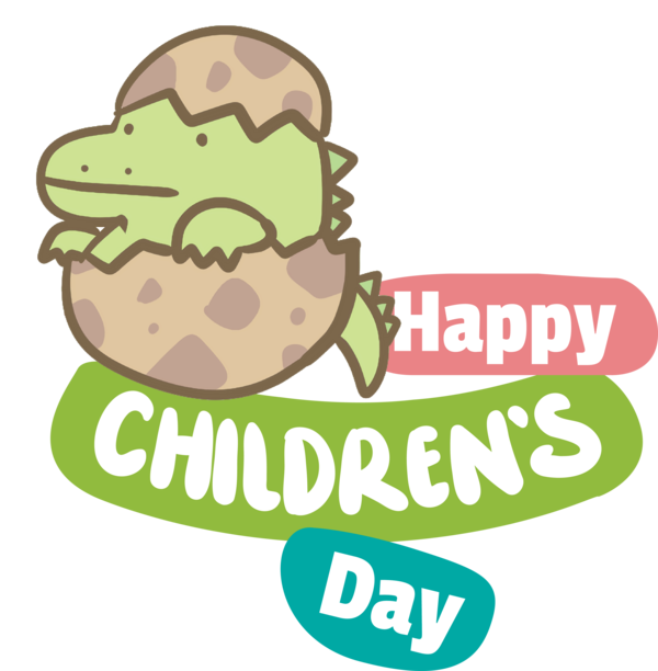 Transparent International Children's Day Human Logo Cartoon for Children's Day for International Childrens Day