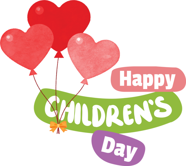 Transparent International Children's Day M-095 Heart Balloon for Children's Day for International Childrens Day