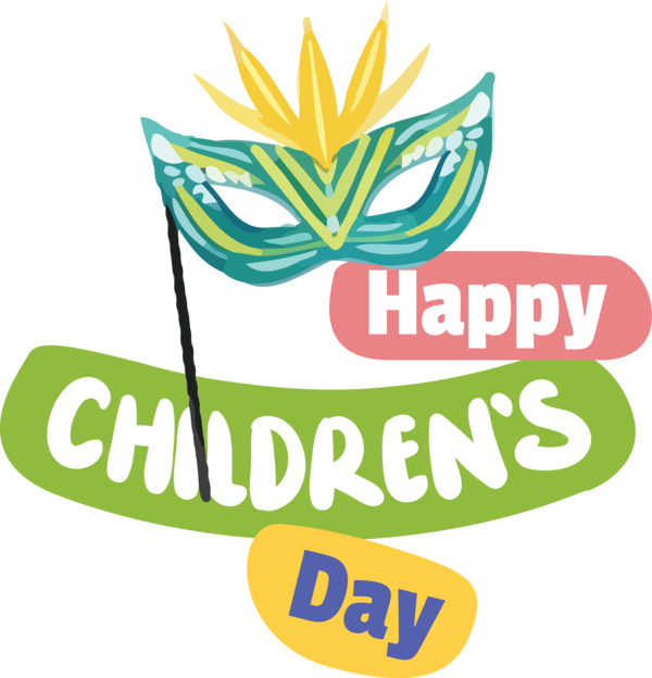 Transparent International Children's Day Leaf Logo Line for Children's Day for International Childrens Day