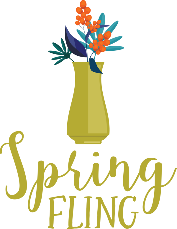 Transparent easter Flower Floral design Logo for Hello Spring for Easter