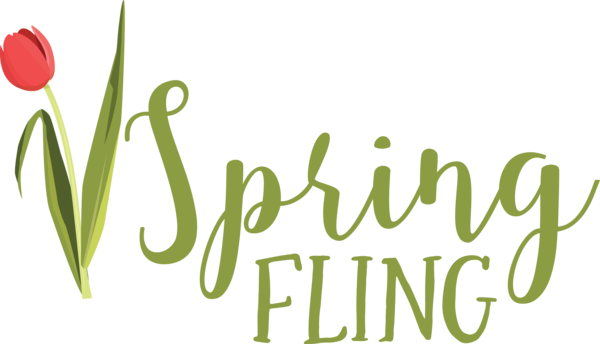Transparent easter Plant stem Logo Floral design for Hello Spring for Easter