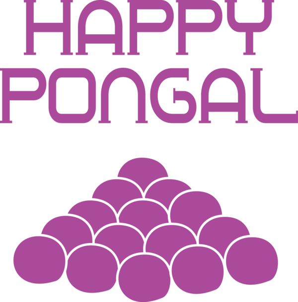 Transparent Pongal Design Line Pink M for Thai Pongal for Pongal