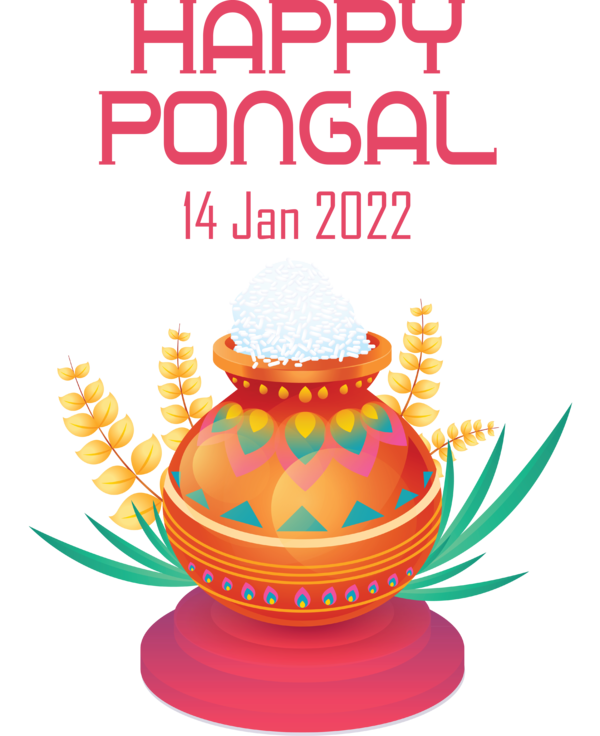 Transparent Pongal Pongal Rangoli Festival for Thai Pongal for Pongal