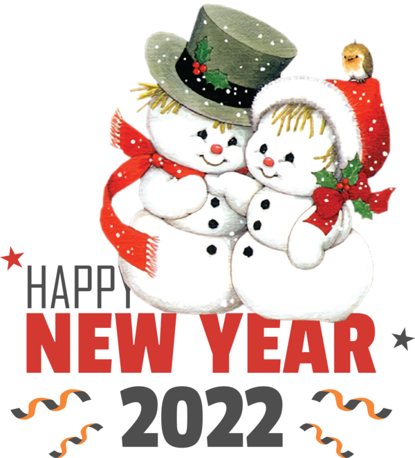 Transparent New Year Christmas Day Christmas card Husband for Happy New Year 2022 for New Year