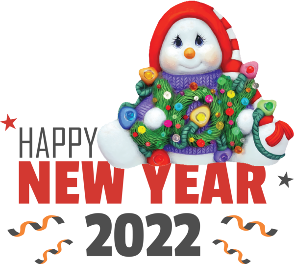 Transparent New Year Smiley Christmas Day Mrs. Claus for Happy New Year 2022 for New Year