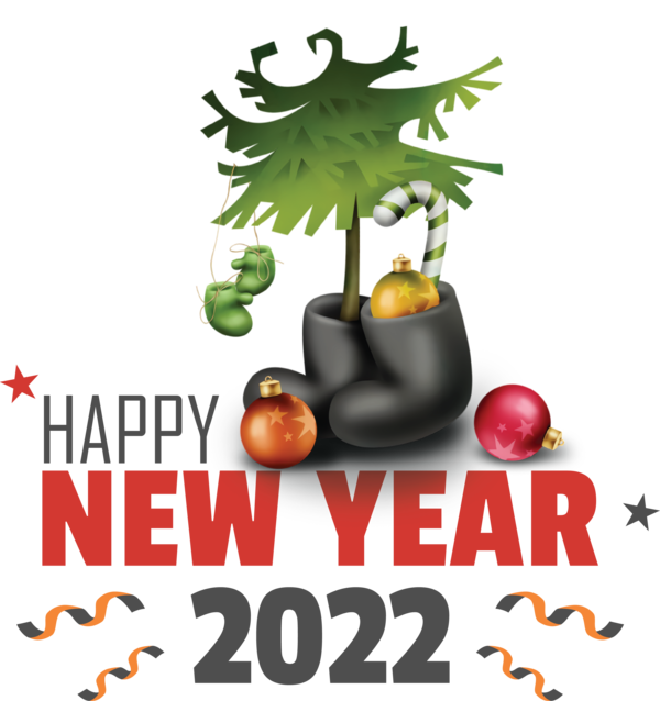 Transparent New Year Boot Smiley Emoji for Happy New Year 2022 for New Year