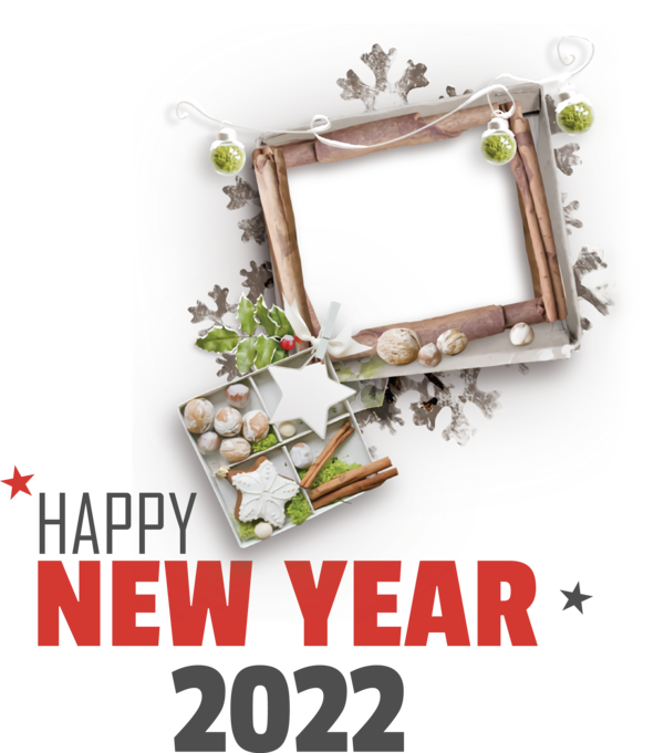 Transparent New Year Picture Frame New Year Ano Novo 2022 for Happy New Year 2022 for New Year