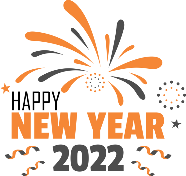 Transparent New Year Flower Logo Design for Happy New Year 2022 for New Year