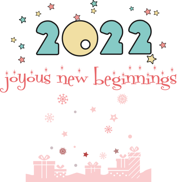 Transparent New Year Design Cartoon Line for Happy New Year 2022 for New Year