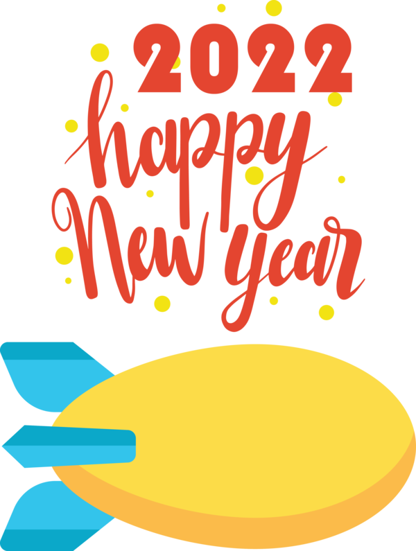 Transparent New Year Logo Design Yellow for Happy New Year 2022 for New Year