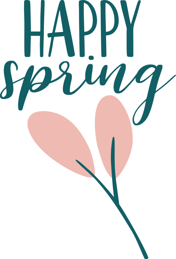 Transparent Easter Logo Design Line for Hello Spring for Easter