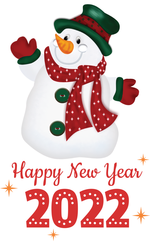 Transparent New Year Snow Word family Word for Happy New Year 2022 for New Year