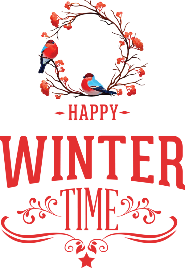 Transparent Christmas Design Logo Line for Hello Winter for Christmas