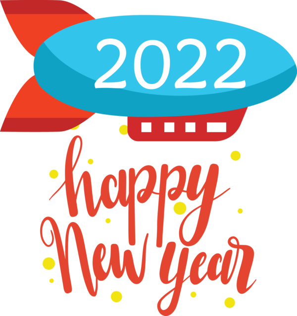 Transparent New Year Logo Line Meter for Happy New Year 2022 for New Year
