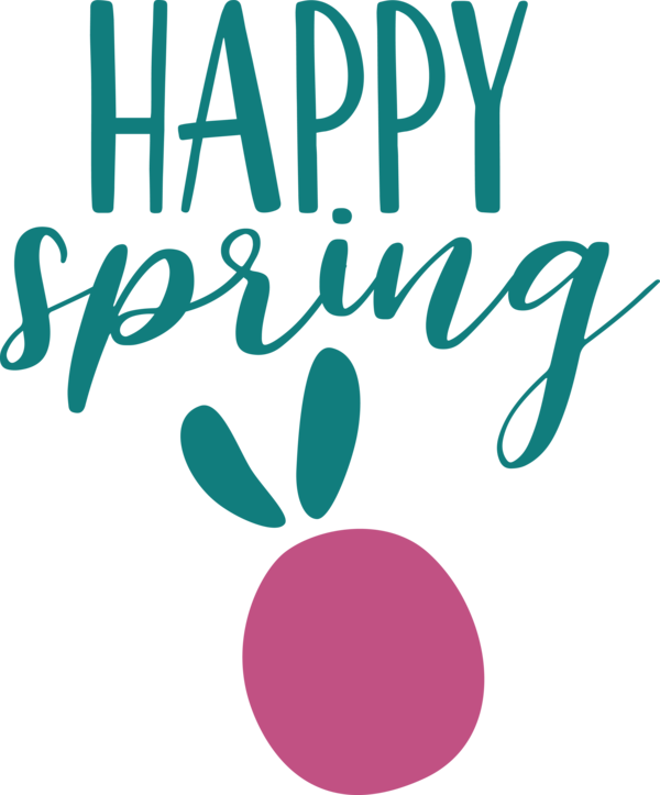 Transparent Easter Logo Design Line for Hello Spring for Easter