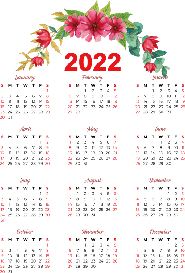 Transparent New Year calendar Islamic calendar Month for Printable 2022 Calendar for New Year