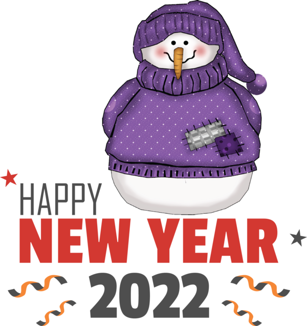 Transparent New Year Birds Flightless bird Meter for Happy New Year 2022 for New Year