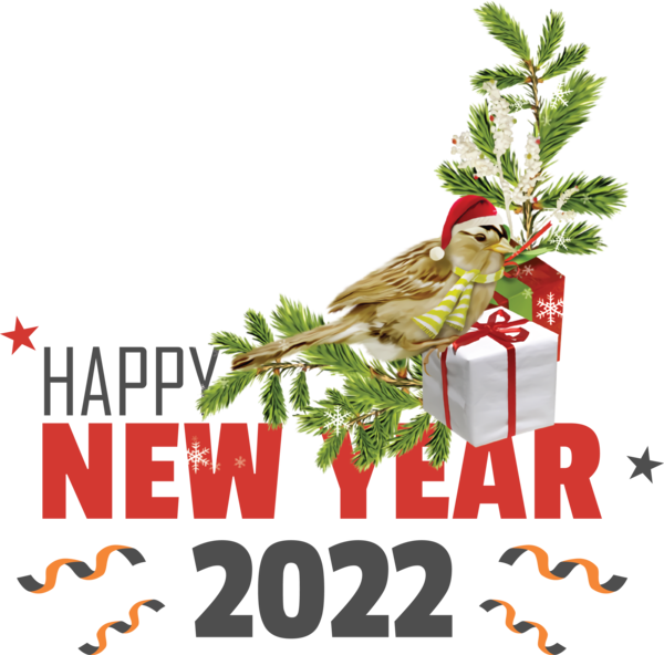 Transparent New Year Gift Greeting Card Bauble for Happy New Year 2022 for New Year