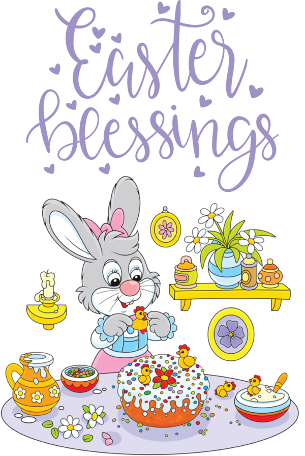 Transparent Easter Easter Bunny Royalty-free Design for Easter Day for Easter