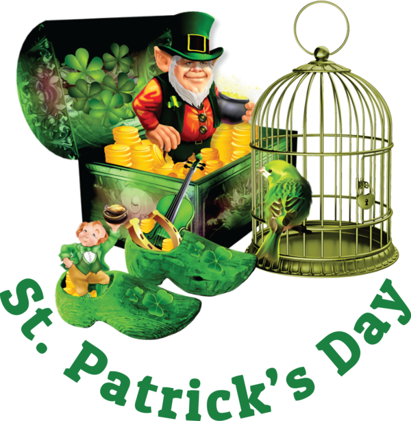 Transparent St. Patrick's Day Tree Recreation for Saint Patrick for St Patricks Day