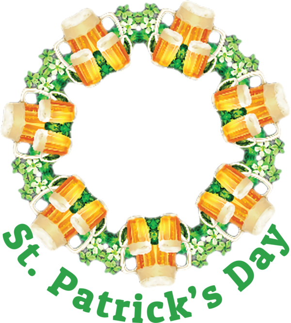 Transparent St. Patrick's Day Oktoberfest beer Burger Candy for Saint Patrick for St Patricks Day