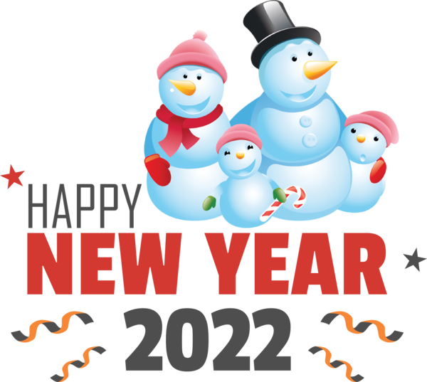 Transparent New Year Snowman Winter Birthday for Happy New Year 2022 for New Year