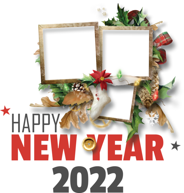 Transparent New Year Rudolph Christmas Day Santa Claus for Happy New Year 2022 for New Year