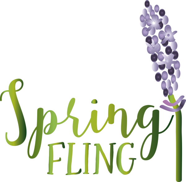 Transparent Easter Logo Grape Floral design for Hello Spring for Easter