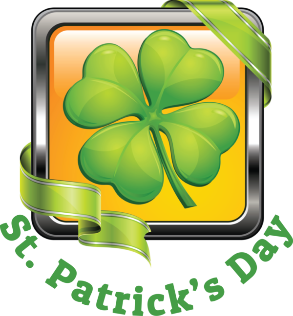 Transparent St. Patrick's Day Clover Four-leaf clover Vector for Saint Patrick for St Patricks Day