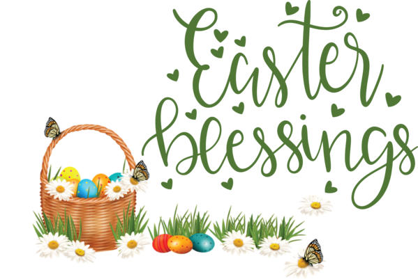 Transparent Easter Font Tree Meter for Easter Day for Easter