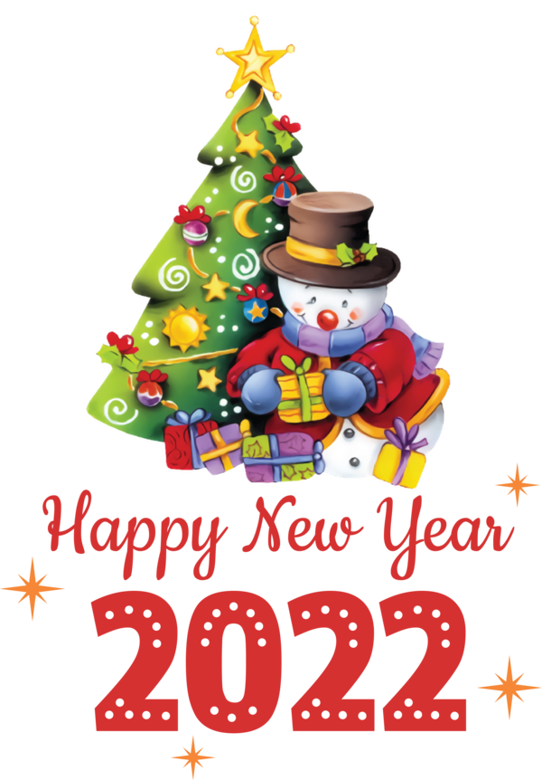 Transparent New Year Christmas Day Christmas decoration Bauble for Happy New Year 2022 for New Year