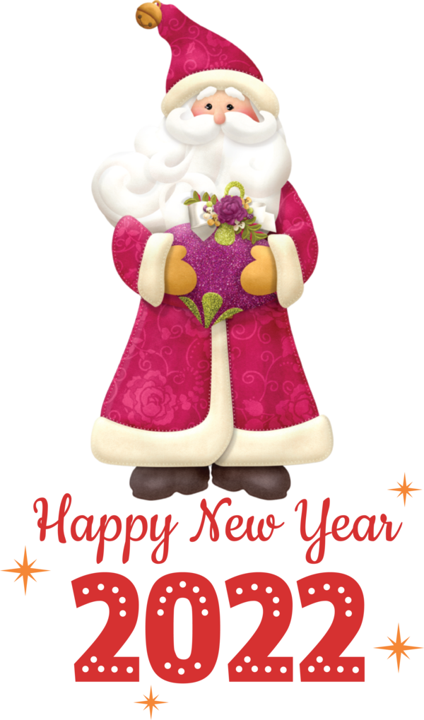 Transparent New Year Bauble Christmas Day Holiday Ornament for Happy New Year 2022 for New Year