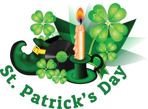 Transparent St. Patrick's Day St. Patrick's Day Four-leaf clover Shamrock for Saint Patrick for St Patricks Day