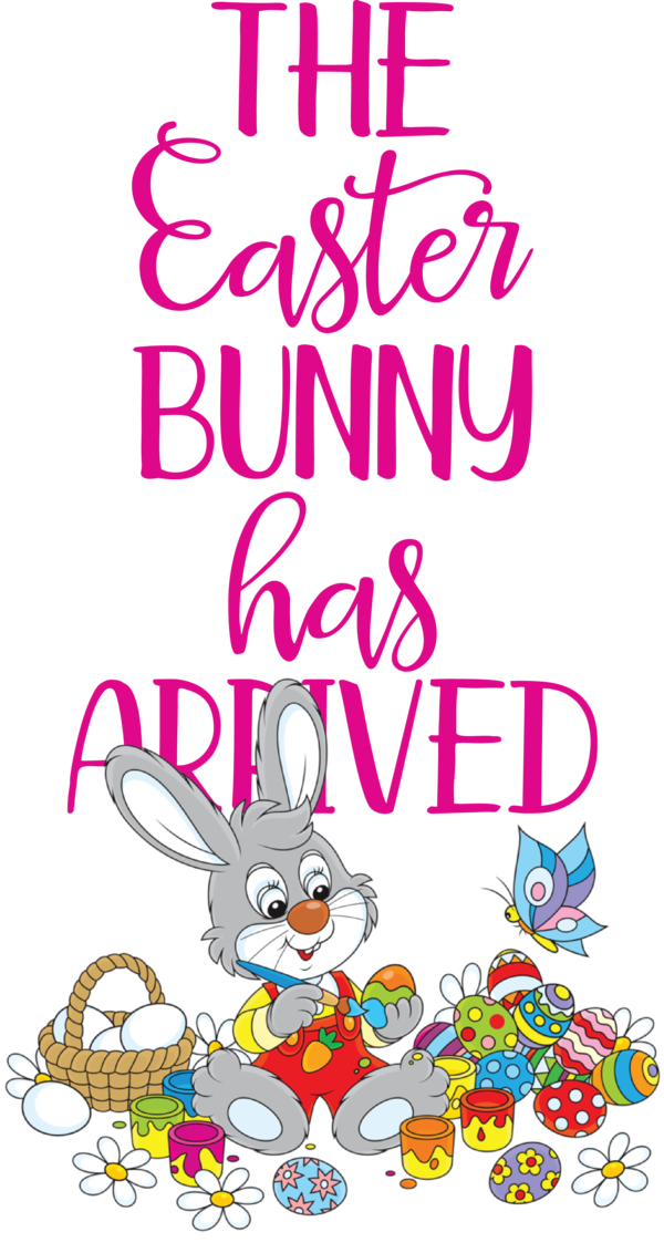 Transparent Easter Cartoon Line The arts for Easter Bunny for Easter