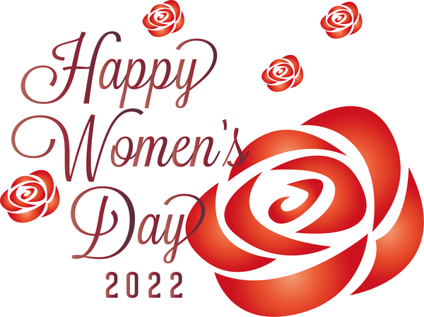 Transparent International Women's Day Logo Flower Painting for Women's Day for International Womens Day