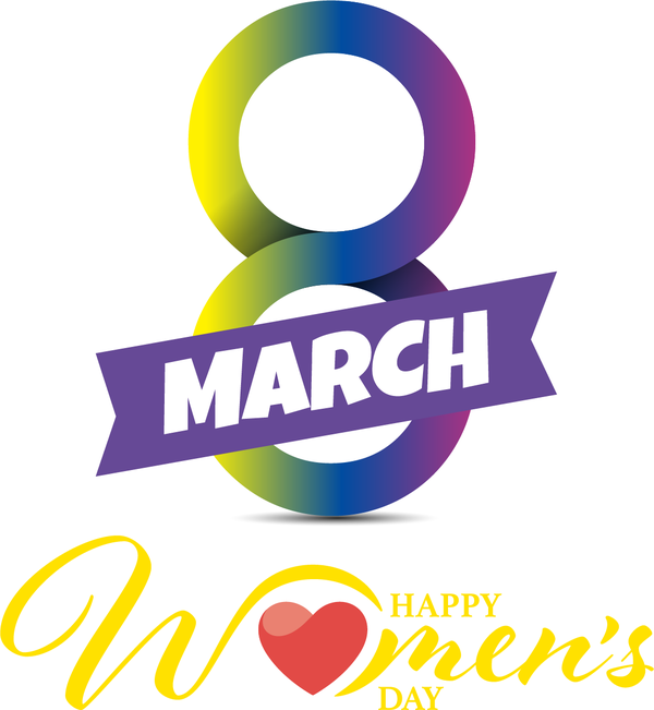 Transparent International Women's Day Design Logo Symbol for Women's Day for International Womens Day