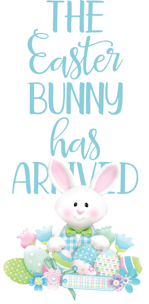 Transparent Easter Easter Bunny Rabbit Text for Easter Bunny for Easter