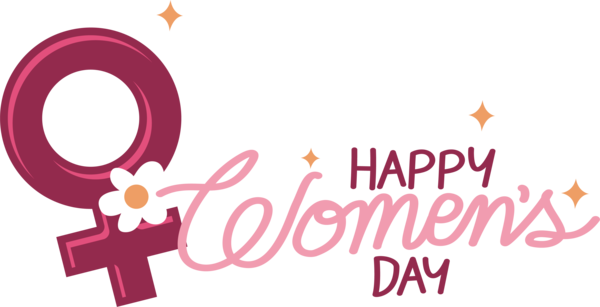 Transparent International Women's Day Logo Design Symbol for Women's Day for International Womens Day