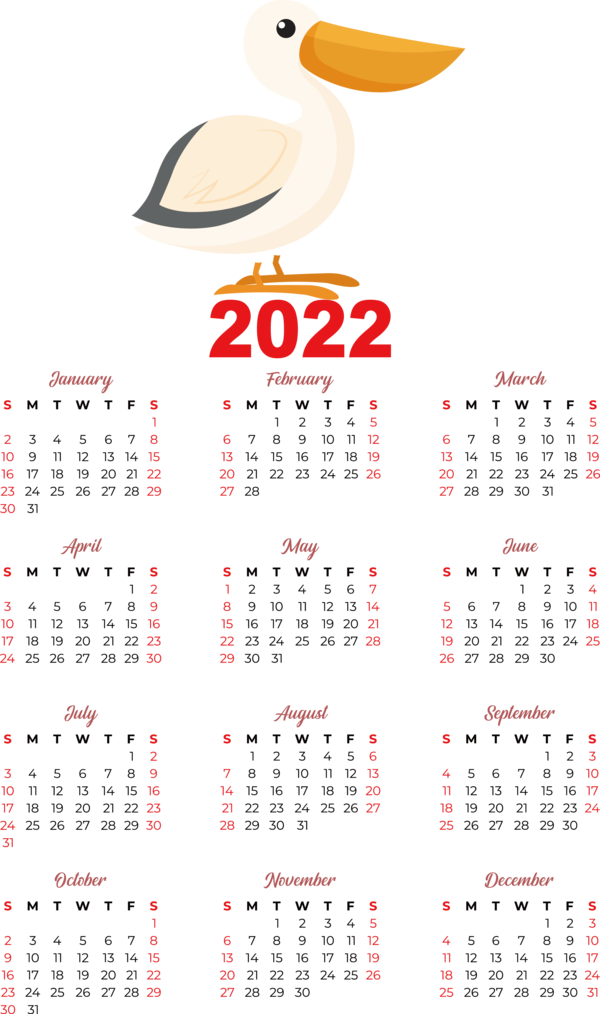 Transparent New Year calendar 2021 Calendar for Printable 2022 Calendar for New Year
