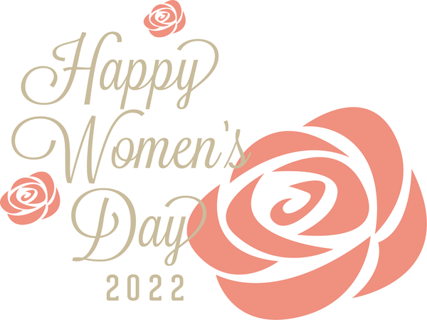 Transparent International Women's Day Floral design Logo Design for Women's Day for International Womens Day