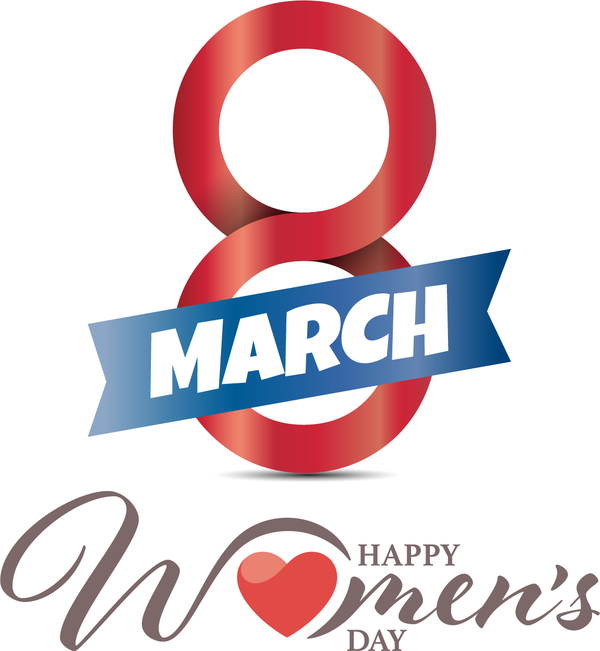 Transparent International Women's Day Logo Design Line for Women's Day for International Womens Day
