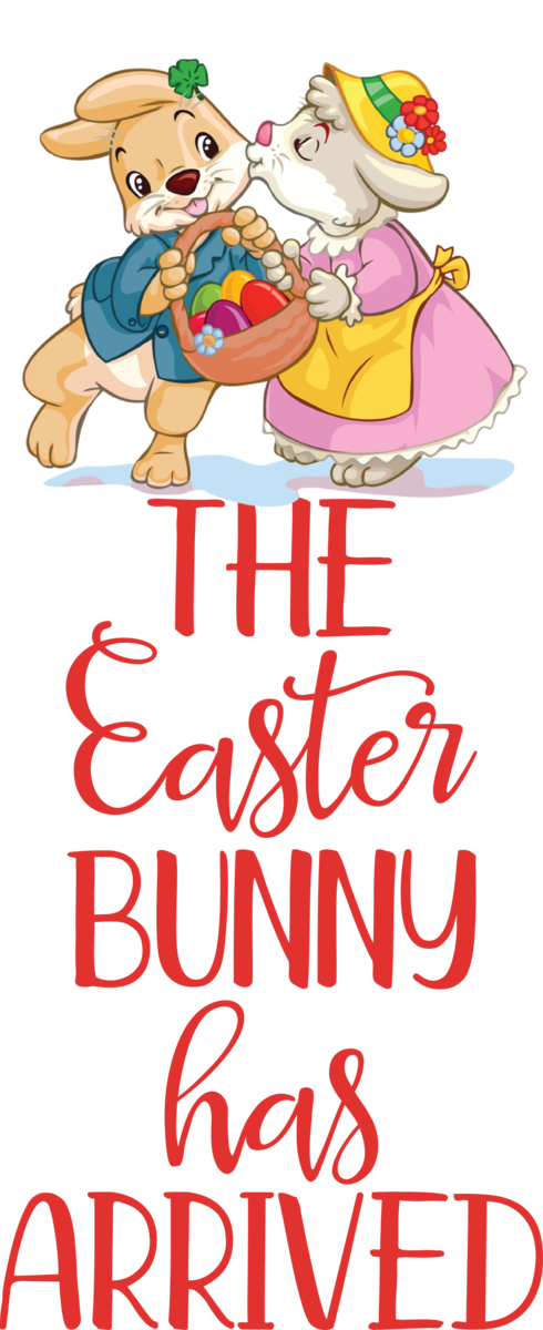 Transparent Easter Human Cartoon Line for Easter Bunny for Easter