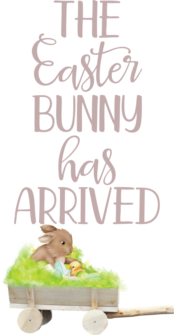 Transparent Easter Font Text Table for Easter Bunny for Easter
