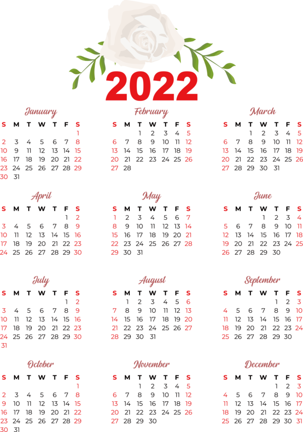 Transparent New Year calendar CALENDARIO 2022 2022 for Printable 2022 Calendar for New Year
