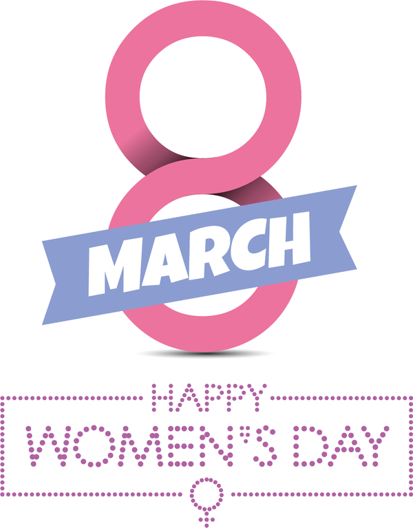 Transparent International Women's Day Logo Design Number for Women's Day for International Womens Day