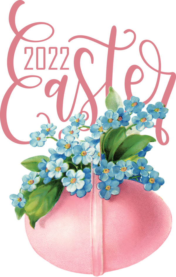 Transparent Easter Red Easter egg Floral design Flower for Easter Day for Easter