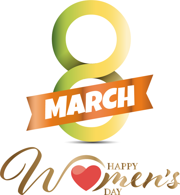 Transparent International Women's Day Logo Design Line for Women's Day for International Womens Day