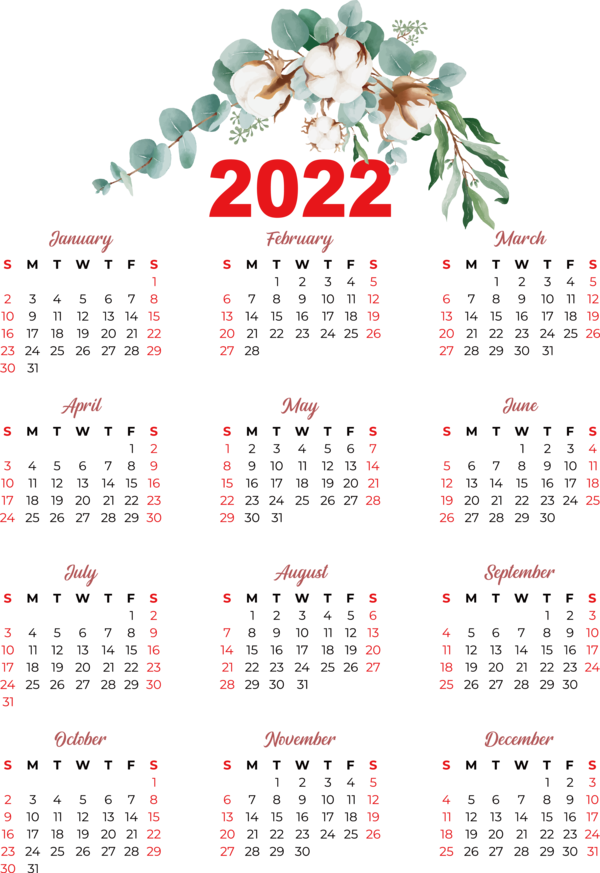 Transparent New Year calendar Font Meter for Printable 2022 Calendar for New Year