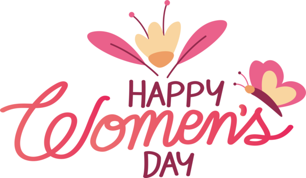 Transparent International Women's Day M-095 Logo Flower for Women's Day for International Womens Day