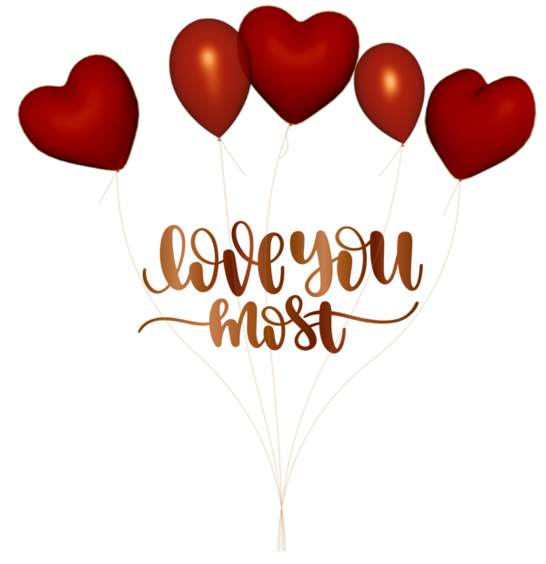Transparent Valentine's Day M-095 Font Balloon for Valentines for Valentines Day